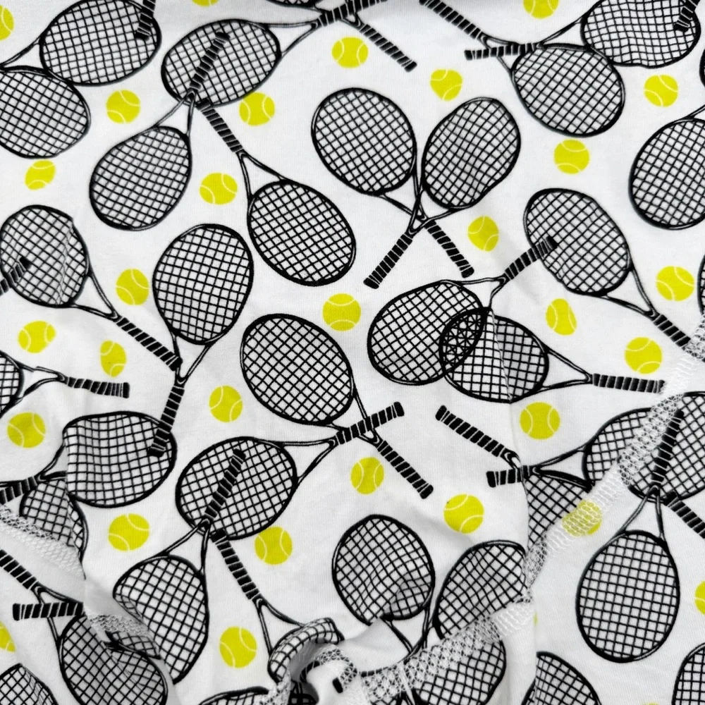 American Eagle Tennis Boxer Briefs Mens XL Underwear White Yellow Black Fun Gift